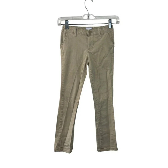 The Childrens Place Khaki Pants Girls Size 8 School Uniform Neutral Bottoms Kids - Picture 1 of 4